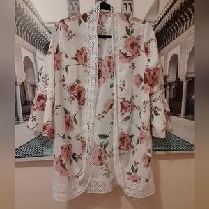 SHEIN WOMENS FLORAL DUSTER.